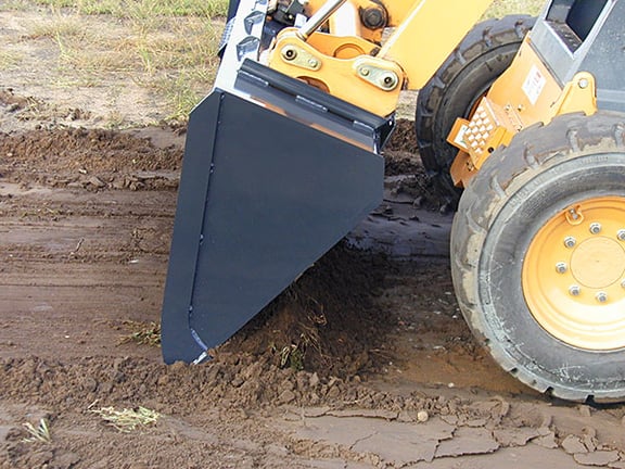 Skid Steer Dirt Bucket Shaving Down Dirt Virnig Manufacturing