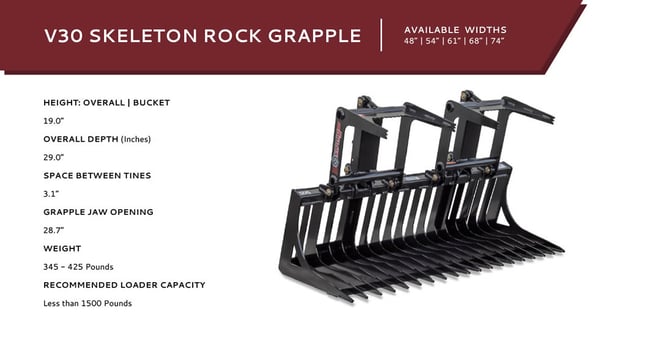 V30 Skeleton Rock Grapple