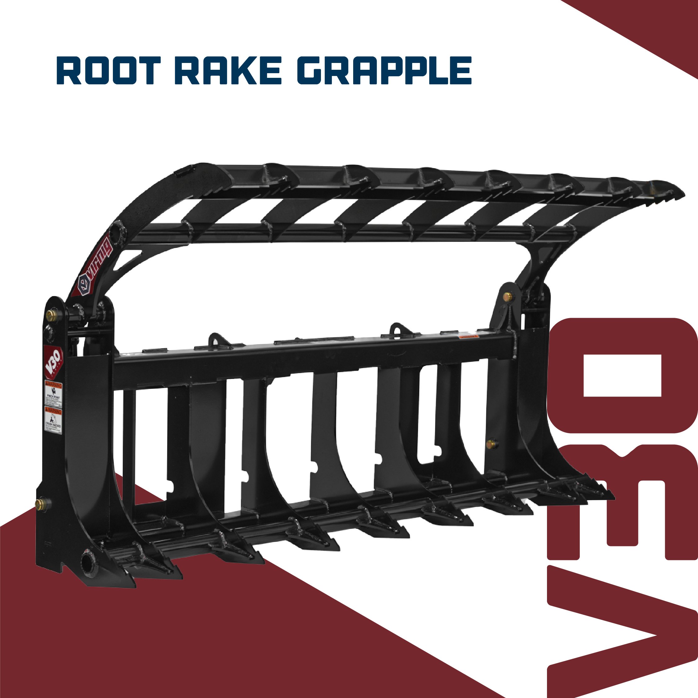 Virnig v30 Root Rake Grapple